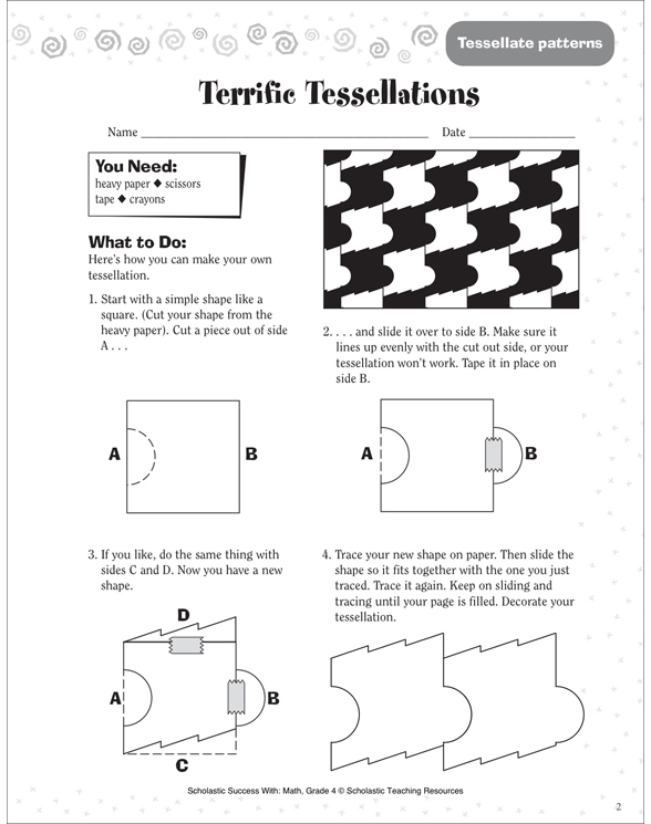 Terrific Tessellations (Tessellations Patterns) | Printable Skills ...