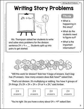 Writing Story Problems (writing word problems)