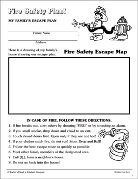 fire safety for kids printables