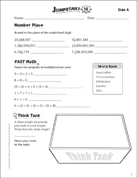 Independent Practice: Grade 5 Math Jumpstart 15 | Printable ...
