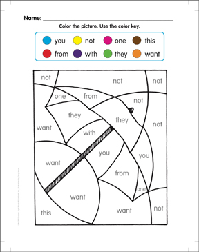 Sight Words Coloring