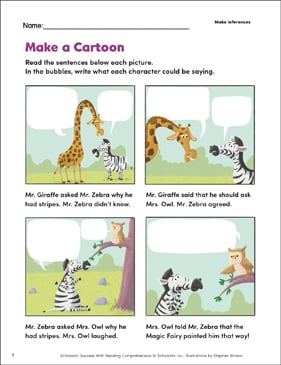 Make Inference Cartoon Product Detail Page