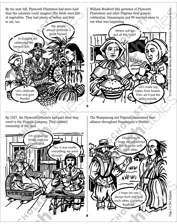 The Pilgrims (1621) | Printable Mini-Books