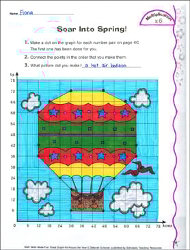 Soar Into Spring Coordinate Graphing With Multiplication