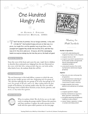One Hundred Hungry Ants Teaching With This Favorite Book Printable Lesson Plans And Ideas