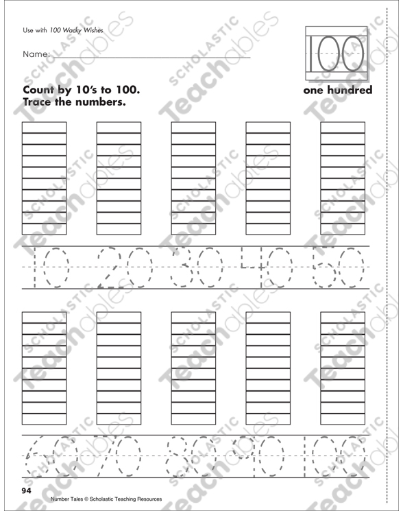 100 Wacky Wishes (100): Number Tale | Printable Mini-Books
