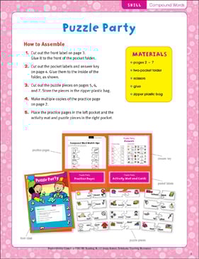Puzzle Party (Compound Words): Pocket-Folder Center ...