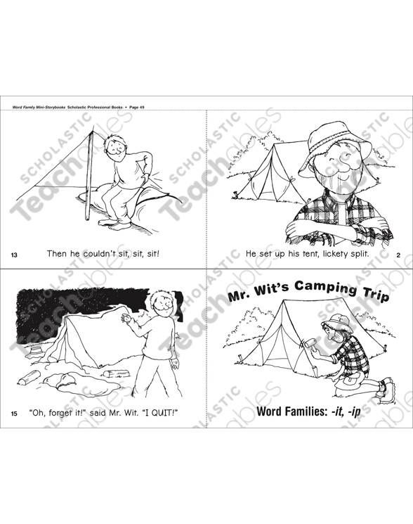 Mr. Camping Trip (-it, -ip ) | Printable Mini-Books