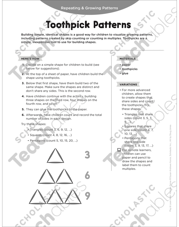 Toothpick patterns shop