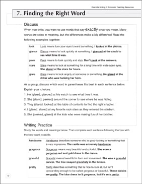 download 7th grade vocabulary worksheets