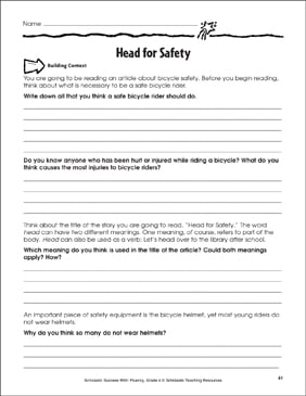bicycle printable activities games worksheets reading passages for kids