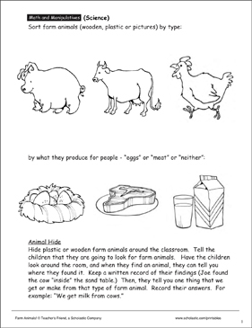 Complete the Picture: Identifying Farm Animals | Printable Skills Sheets