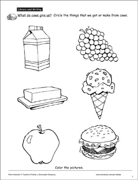 Cows Worksheet / Body Parts of Cow Worksheet Turtle Diary