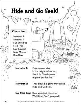 Hide and Go Seek! Read-Aloud Play