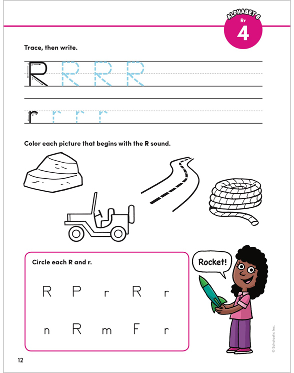 Alphabet Packet: P, Q, R | Printable Skills Sheets