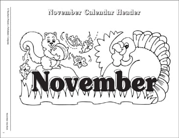 november calendar and calendar symbols printable calendars