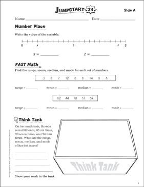 Crack the Code Mean Median Mode and Range Activity