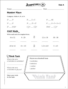 Exponents: Printable Lesson Plans, Worksheets & Practice for ...