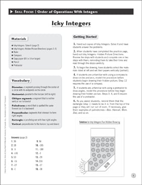Icky Integers: Solve & Draw Math | Printable Hidden Pictures ...