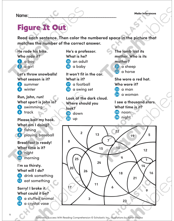 Making Inferences Worksheets Grade 2