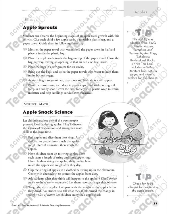 life cycle of an apple clipart scholastic