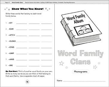 Scholastic Little Red Tool Box: Photo Tiles Word Families