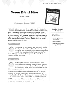 Seven Blind Mice Data Analysis Probability Printable Lesson Plans And Ideas