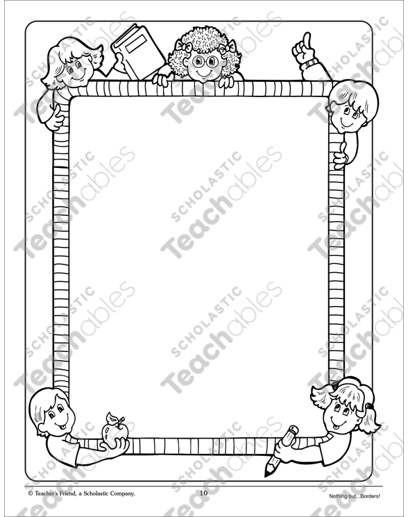 Kids notebook page template (2252805)