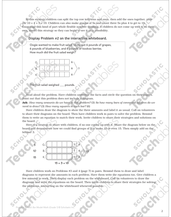 Measurement Addition Problems: Bar Model Math | Printable Skills Sheets ...