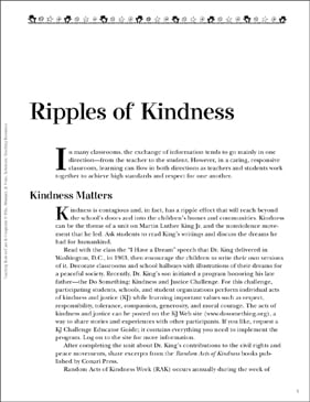 The Ripple Effects of Kindness and Why It Matters - Calabasas Child &  Adolescent Psychology