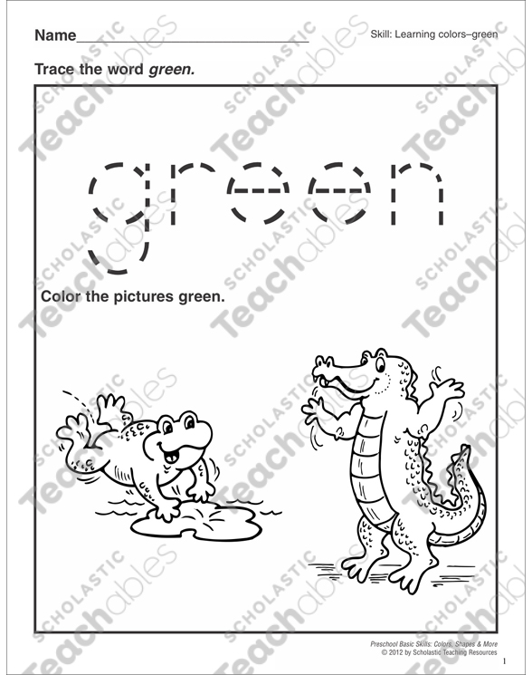 green-preschool-basic-skills-colors-printable-skills-sheets