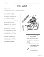 scholastic 5th grade reading comprehension worksheets