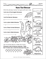 Dinosaurs And Fossils Worksheets Reading Comprehension Printable