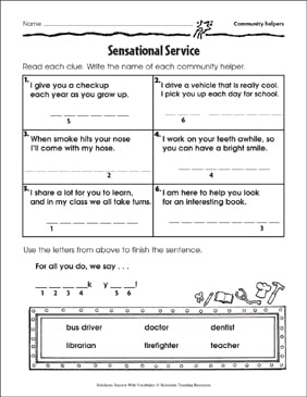 community helpers printables clip art worksheets coloring mini books for kids