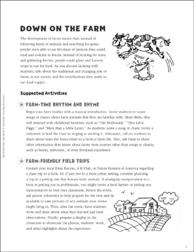 Down on the Farm Games, Puzzles, and More | Printable Lesson ...