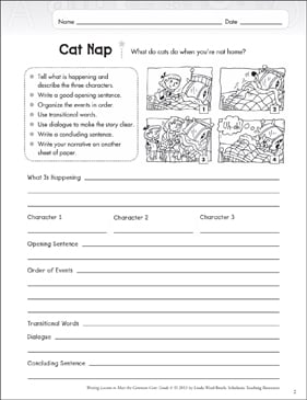 Cat Nap: Narrative Writing Lesson