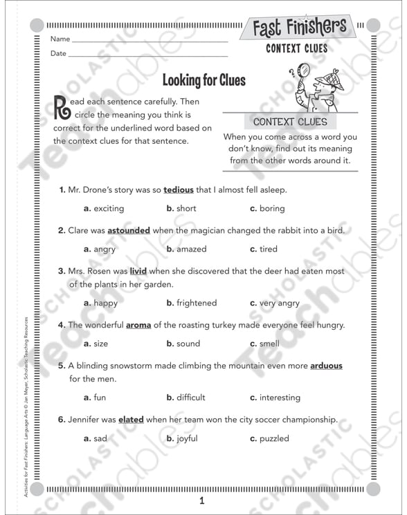 Context Clues Grade 2 Collection | Printable Differentiation Collections context-clues-grade-2-collection-printable-differentiation-collections
