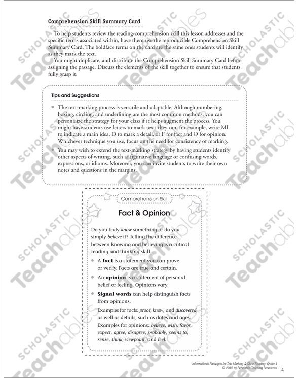 Fact And Opinion Grade 4 Collection Printable Differentiation Collections