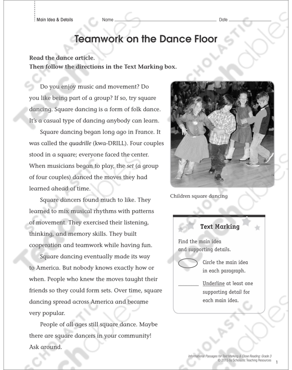 Finding the Main Idea Grade 2 Collection | Printable ...