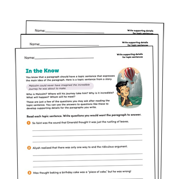 Finding the Main Idea Grade 4 Collection | Printable Differentiation  Collections