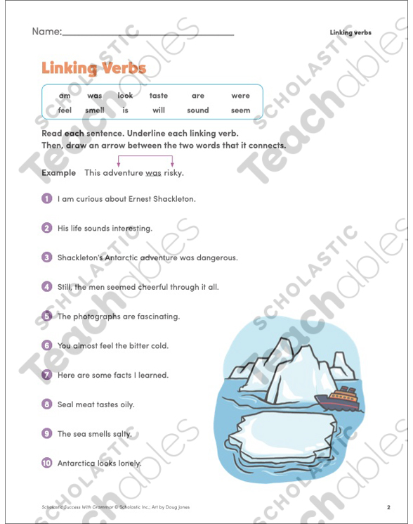 helping-and-linking-verbs-grade-4-collection-printable-leveled