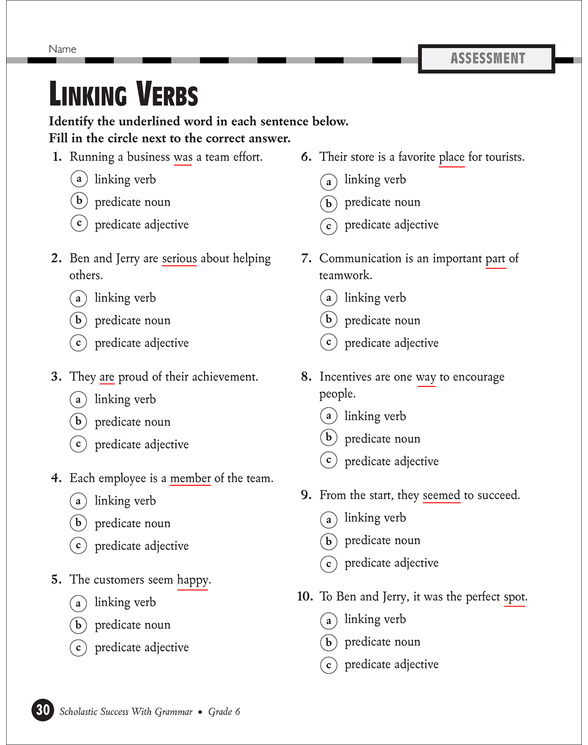 helping-and-linking-verbs-grade-5-collection-printable-leveled