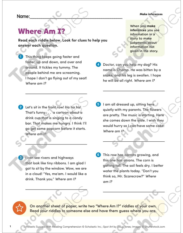 Making Inferences Grade 3 Collection Printable Leveled Learning Collections