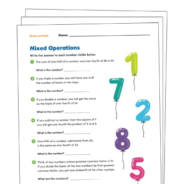Story Problems Grade 5 Collection | Printable Differentiation 