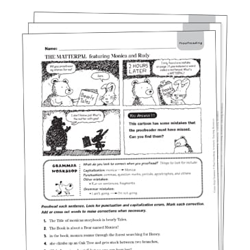 Proofreading Grade 4 Collection