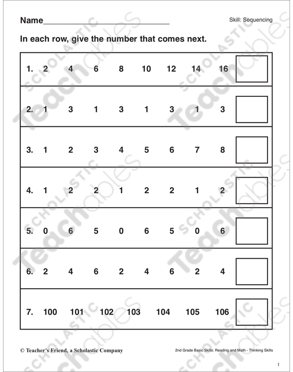 Number Patterns Grade 2 Collection | Printable Leveled Learning Collections