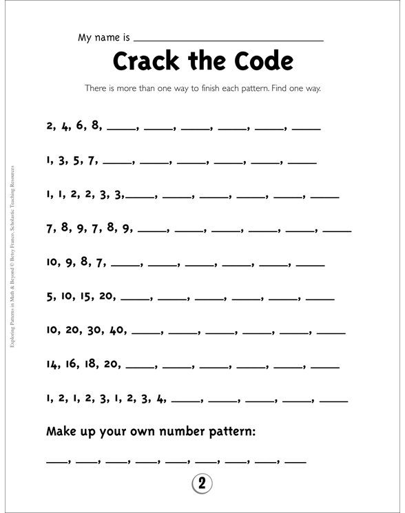 Number Patterns Grade 2 Collection | Printable Leveled Learning Collections