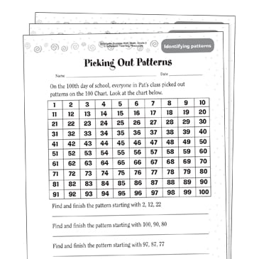 number patterns grade 2 collection printable leveled learning collections