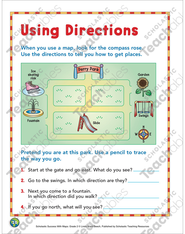 2nd Grade Map Worksheets Map Skills Grade 2 Collection | Printable Differentiation Collections