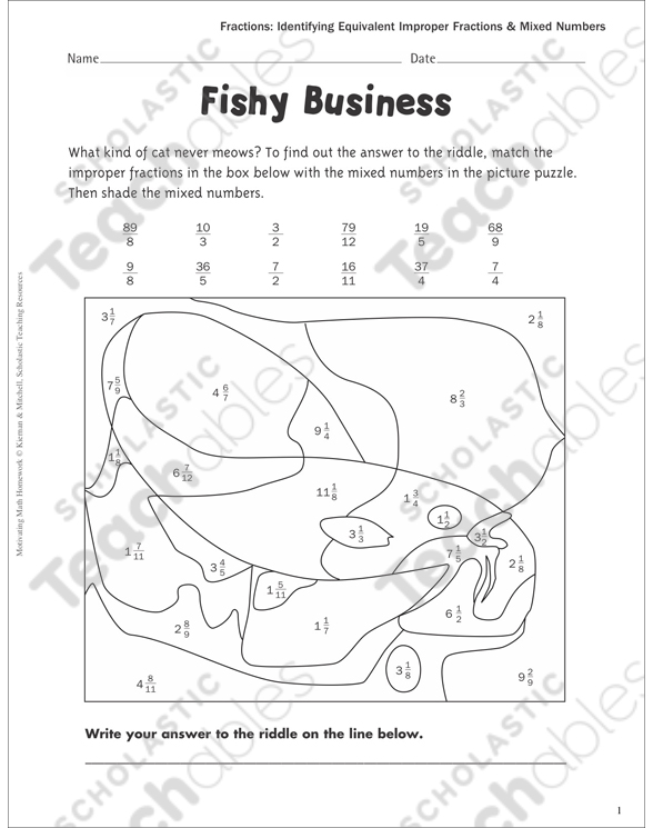 Equivalent Fractions Grade 4 Collection | Printable ...